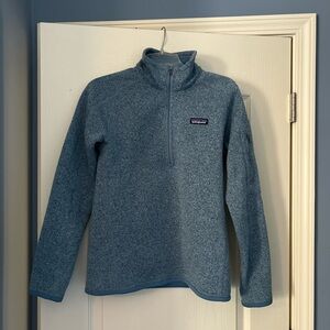 Patagonia 1/4 zip Better Sweater, M, light blue